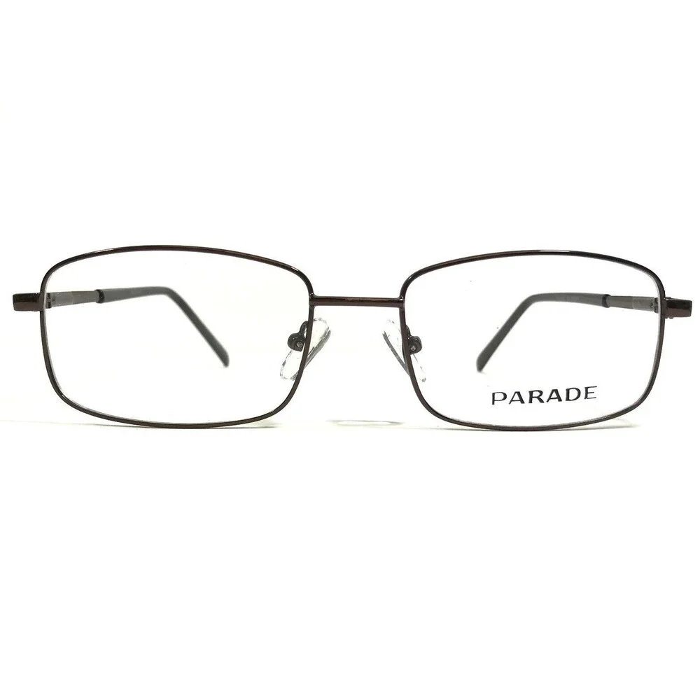 Parade Eyeglasses Frames 1581 BROWN Rectangular Full Rim 54-18-145